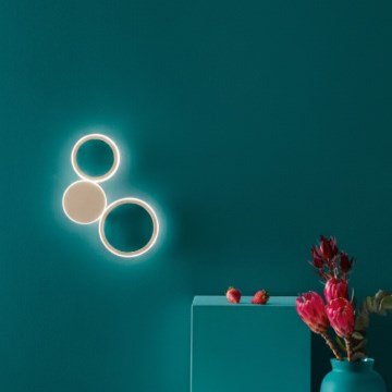 Ondaluce - LED-Wandleuchte POIS LED/20W/230V goldfarben