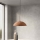 Ondaluce - Pendelleuchte an Kabel RUSTIC 1xE27/15W/230V Ø 50 cm Betonoptik/Braun