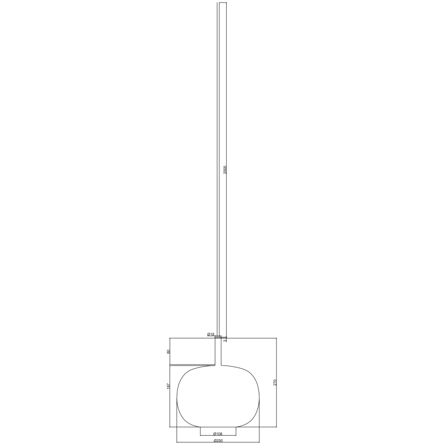 Ondaluce - Pendelleuchte mit Kabel THELMA 1xE27/15W/230V Ø 25 cm gold/rauchiges Beige
