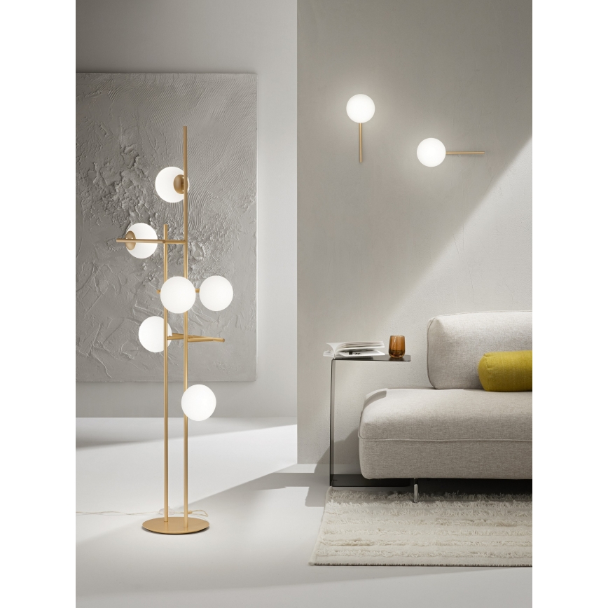 Ondaluce - Wandleuchte JEWEL 1xE14/10W/230V Gold/Weiß