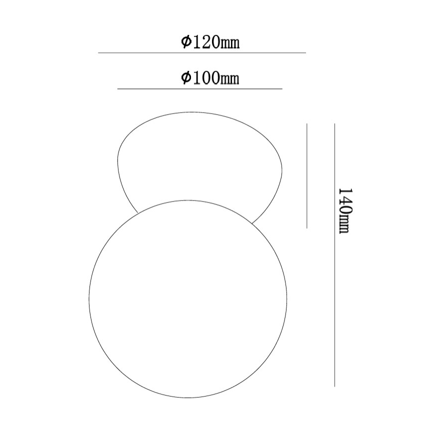 Ondaluce - Wandleuchte ROCK 1xG9/7W/230V Beton/Weiß