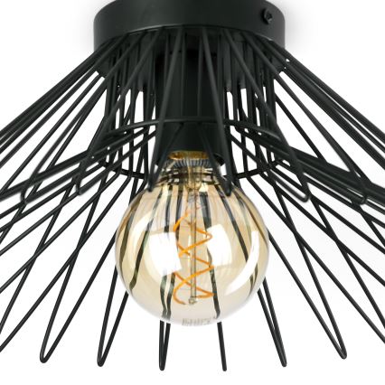 ONLI - Deckenleuchte DUCCIO 1xE27/22W/230V d 40 cm schwarz