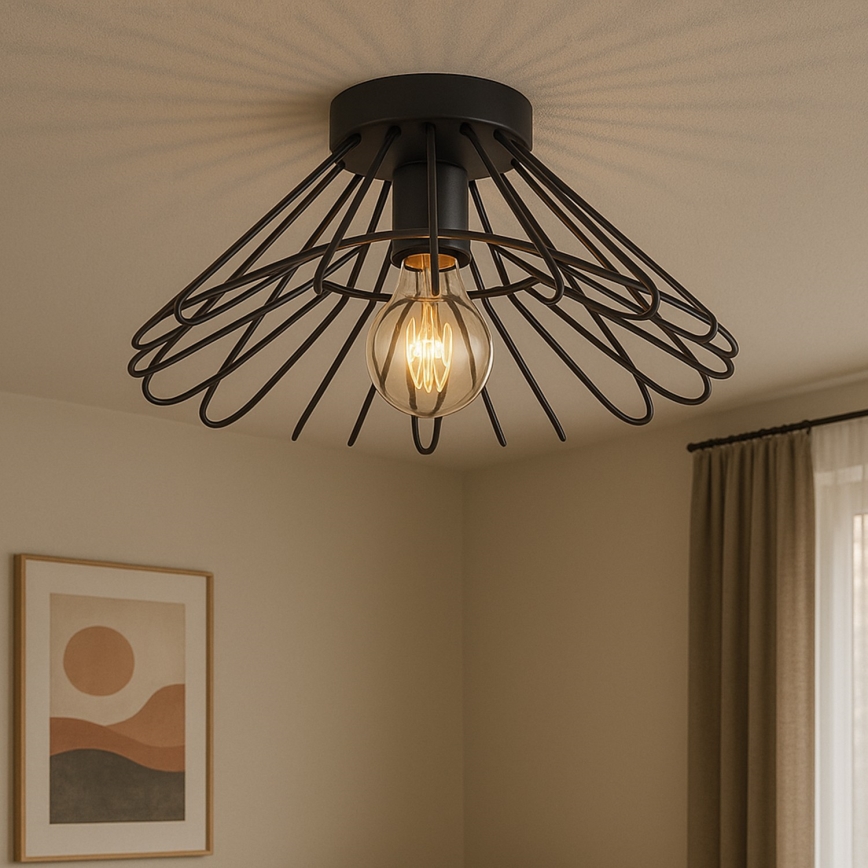 ONLI - Deckenleuchte DUCCIO 1xE27/22W/230V d 60 cm schwarz