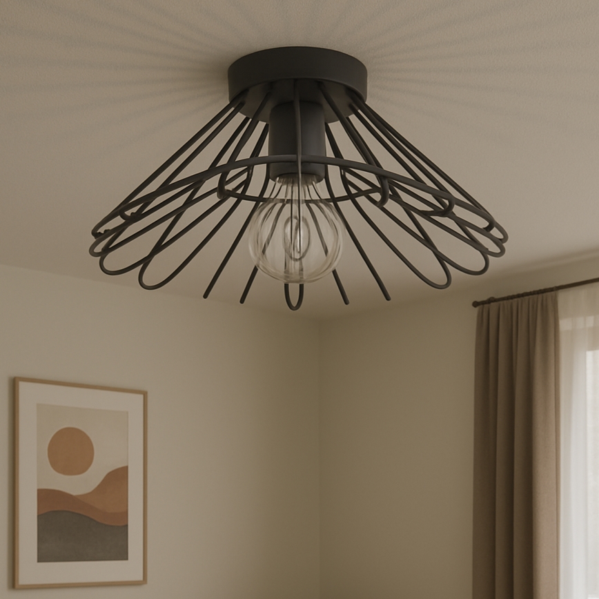 ONLI - Deckenleuchte DUCCIO 1xE27/22W/230V d 60 cm schwarz