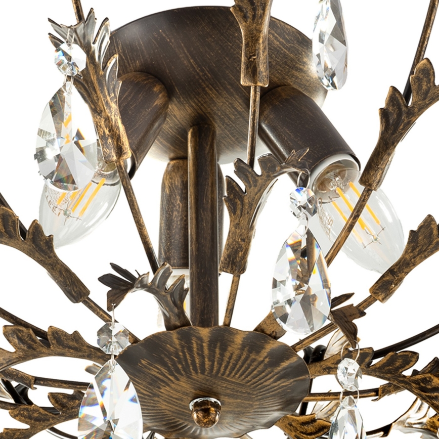 ONLI - Deckenleuchte TERESA 3xE14/6W/230V bronzefarben