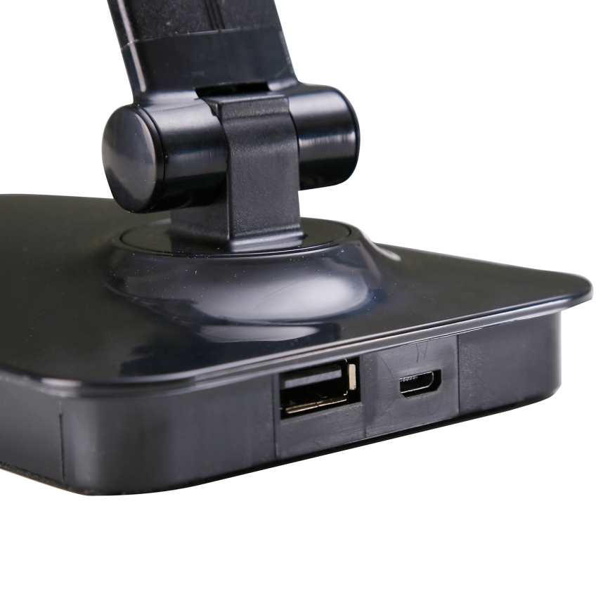 ONLI - Dimmbare LED-Tischleuchte mit USB-Anschluss DESKI LED/7W/230V 4000K schwarz