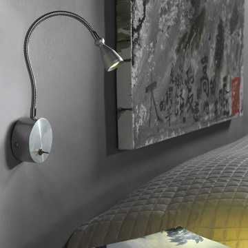 ONLI - Flexible kleine LED-Leuchte LEXI LED/1W/230V 4000K matt Chrom