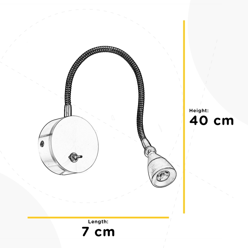 ONLI - Flexible LED-Leuchte, klein LEXI LED/1W/230V 4000K weiß