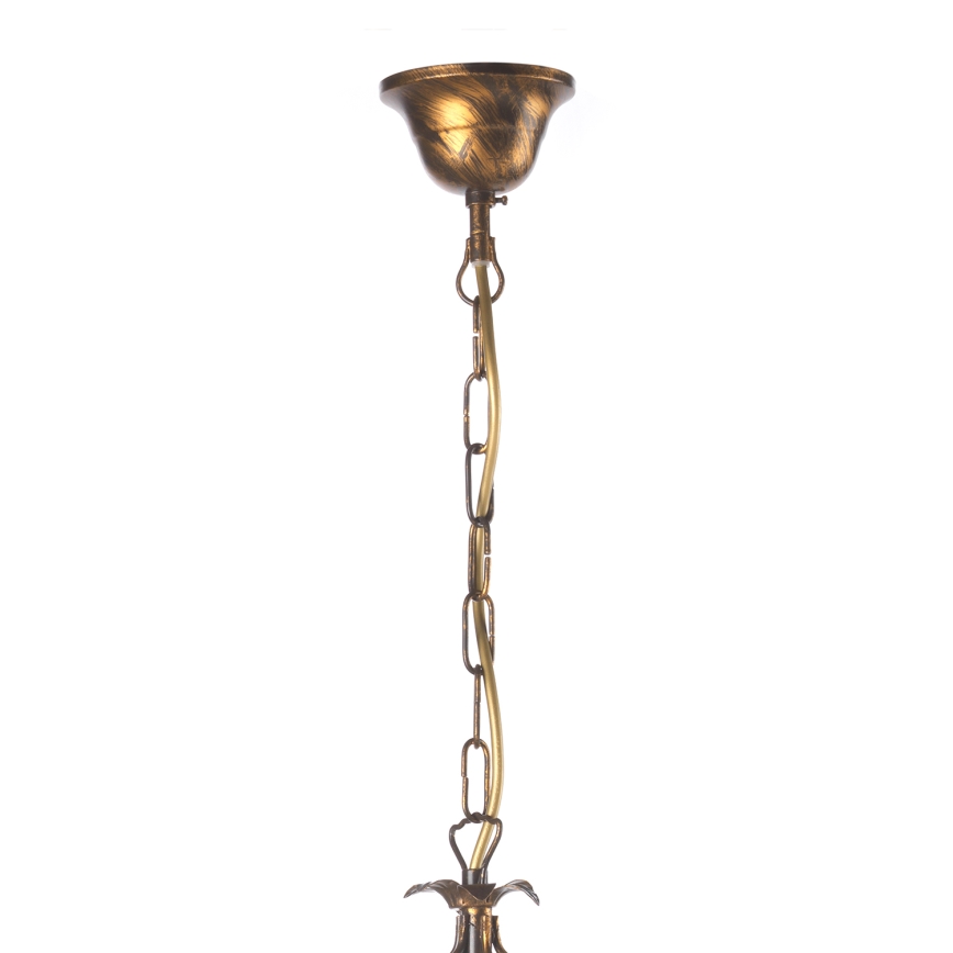 ONLI - Hängeleuchte an Kette KAREN 5xE14/6W/230V Bronze