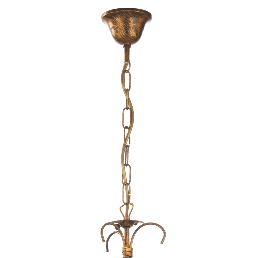 ONLI - Hängeleuchte an Kette LUCREZIA 1xE27/22W/230V Bronze