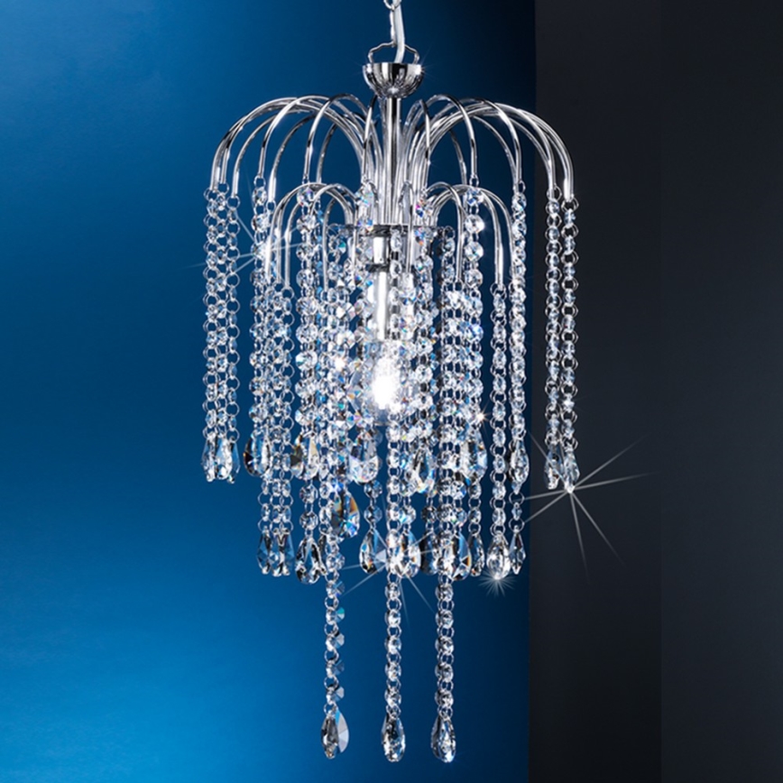 ONLI - Kronleuchter an Kette PIOGGIA 1xE27/22W/230V glänzendes Chrom