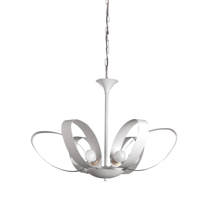 ONLI - Hängeleuchte an Kette SERENA 6xE14/6W/230V weiß