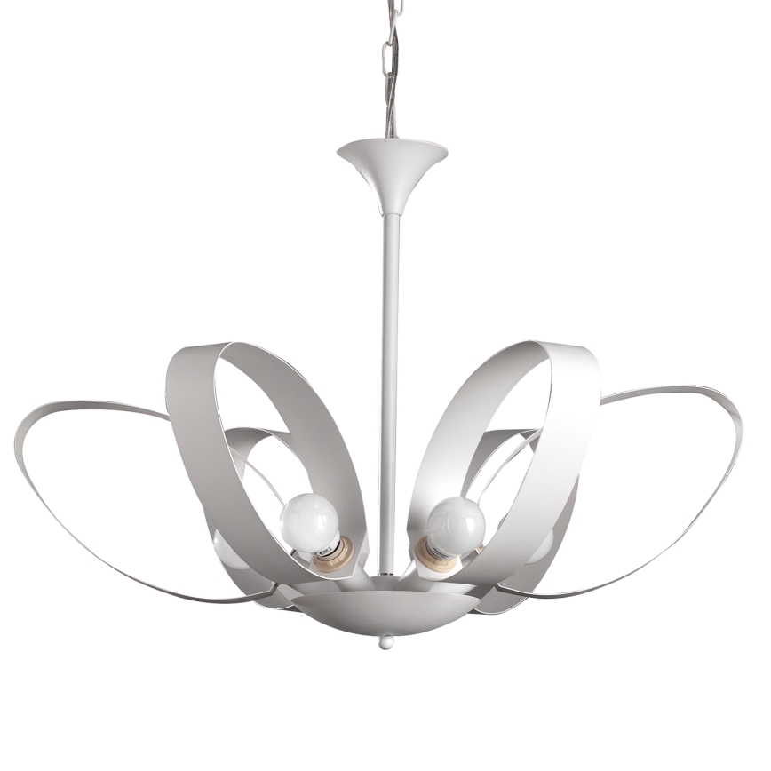 ONLI - Hängeleuchte an Kette SERENA 6xE14/6W/230V weiß