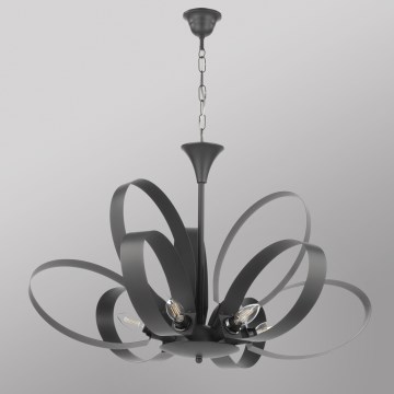 ONLI - Hängeleuchte an Kette SERENA 9xE14/6W/230V schwarz
