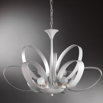 ONLI - Hängeleuchte an Kette SERENA 9xE14/6W/230V weiß