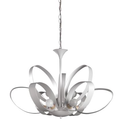 ONLI - Hängeleuchte an Kette SERENA 9xE14/6W/230V weiß
