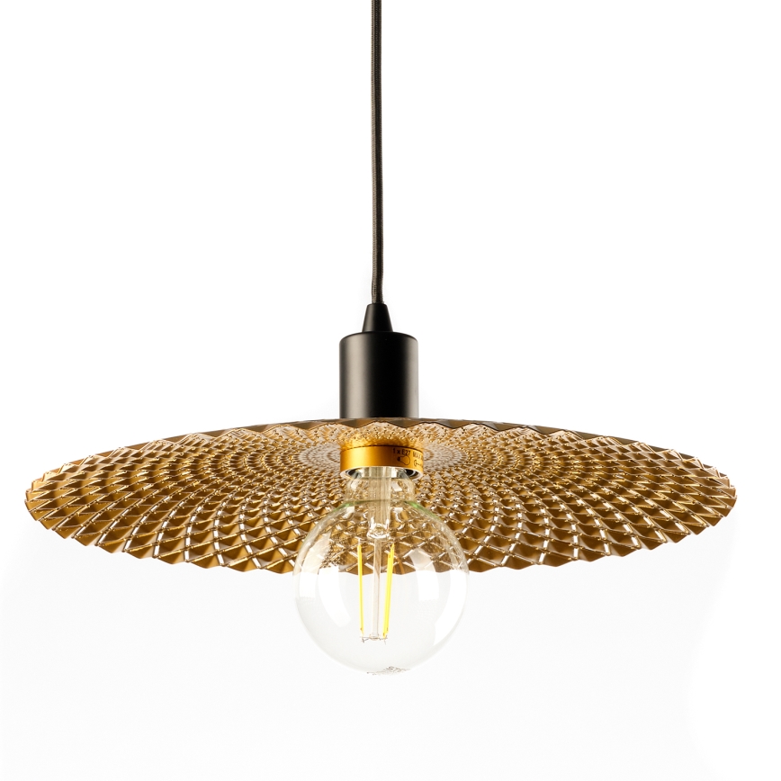 ONLI - Hängeleuchte an Schnur GOLDEN 1xE27/22W/230V golden/schwarz