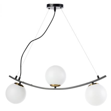 ONLI - Hängeleuchte an Schnur TRIO 3xE14/6W/230V schwarz