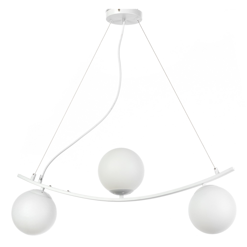 ONLI - Hängeleuchte an Schnur TRIO 3xE14/6W/230V weiß