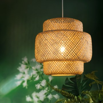 ONLI - Hängeleuchte BAMBOO 1xE27/22W/230V Bambus