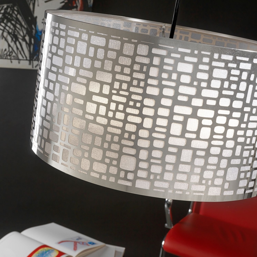 ONLI - Hängeleuchte BRUCE 1xE27/15W/230V d 45 cm matt Chrom