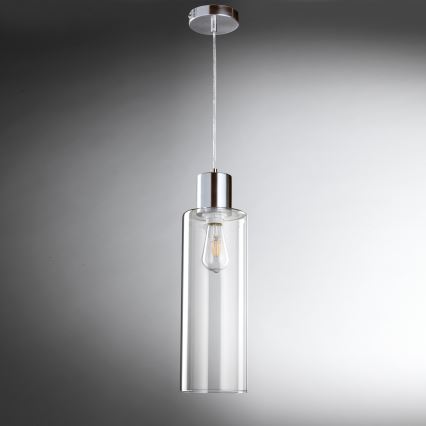 ONLI - Hängeleuchte DODO 1xE27/22W/230V glänzendes Chrom