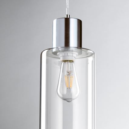 ONLI - Hängeleuchte DODO 1xE27/22W/230V glänzendes Chrom