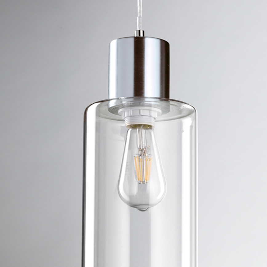 ONLI - Hängeleuchte DODO 1xE27/22W/230V glänzendes Chrom