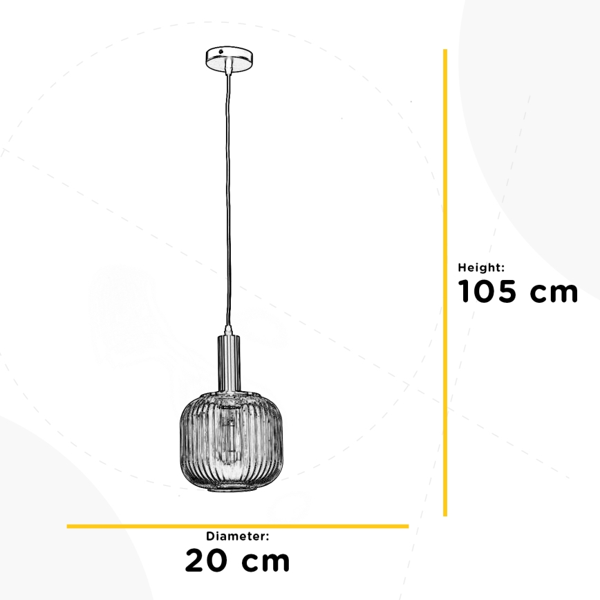 ONLI - Hängeleuchte DOROTY 1xE27/22W/230V d 20 cm
