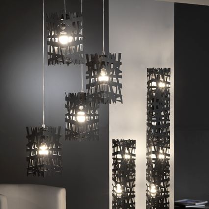 ONLI - Hängeleuchte FORESTA 1xE27/15W/230V schwarz