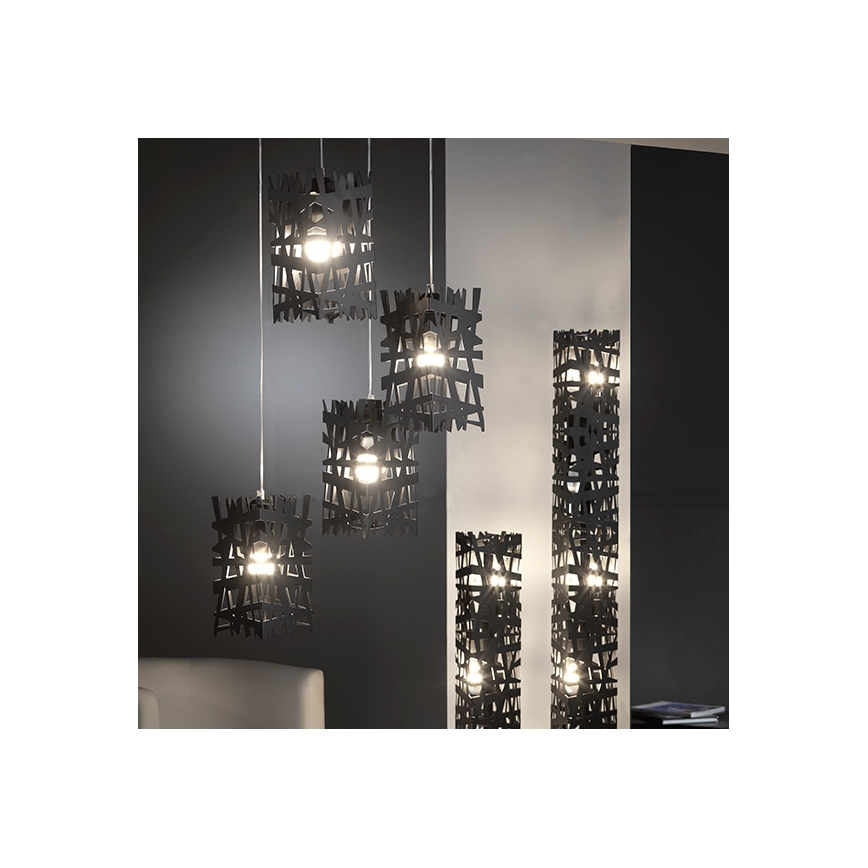 ONLI - Hängeleuchte FORESTA 1xE27/15W/230V schwarz