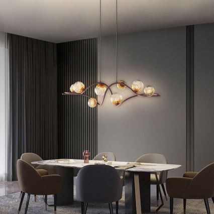 ONLI - Hängeleuchte FRIDA 8xG9/10W/230V kupfern