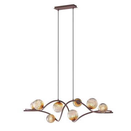 ONLI - Hängeleuchte FRIDA 8xG9/10W/230V kupfern