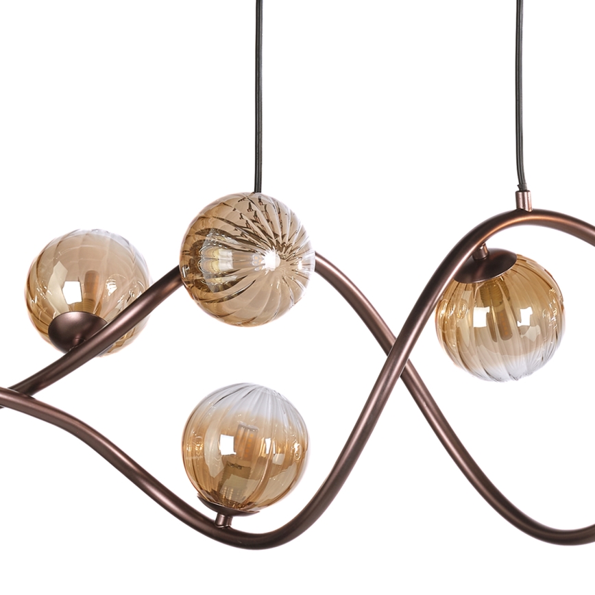 ONLI - Hängeleuchte FRIDA 8xG9/10W/230V kupfern