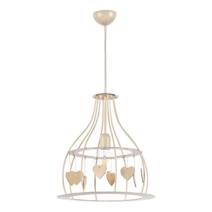 ONLI - Hängeleuchte LEONILDE 1xE27/15W/230V beige