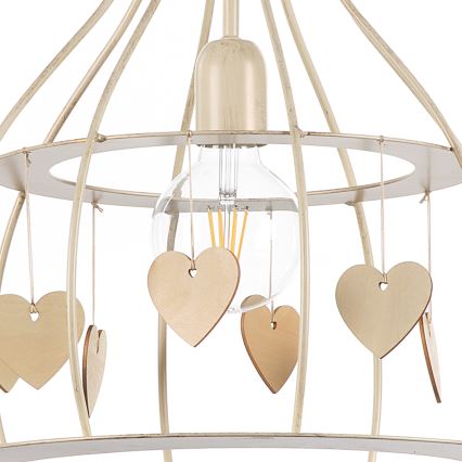 ONLI - Hängeleuchte LEONILDE 1xE27/15W/230V beige