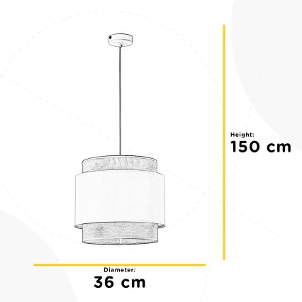 ONLI - Hängeleuchte LICIA 1xE27/22W/230V