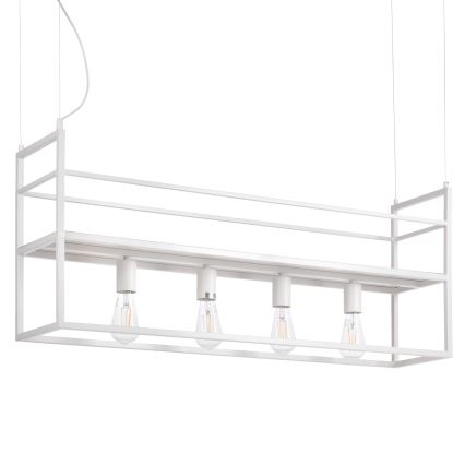 ONLI - Hängeleuchte mit Ablage JEFFER 4xE27/22W/230V weiß