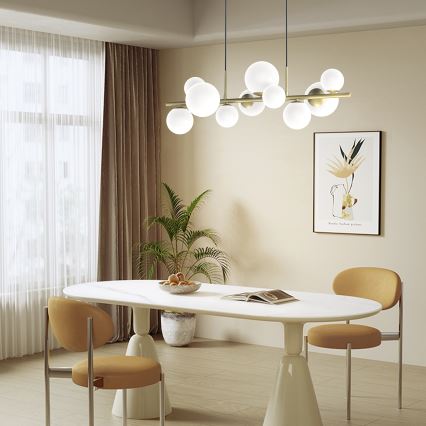 ONLI - Hängeleuchte PALOMA 10xG9/10W/230V golden