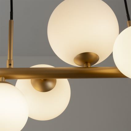 ONLI - Hängeleuchte PALOMA mit Seilaufhängung, 10xG9/3W/230V, goldfarben