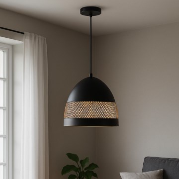 ONLI - Hängeleuchte POLLY 1xE27/22W/230V schwarz