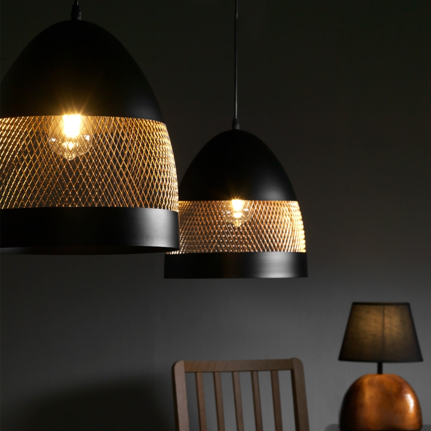 ONLI - Hängeleuchte POLLY 1xE27/22W/230V schwarz