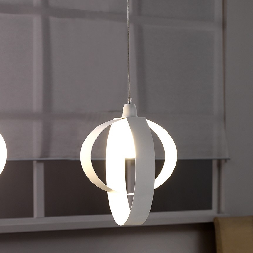 ONLI - Hängeleuchte SERENA 1xE27/22W/230V weiß