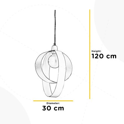 ONLI - Hängeleuchte SERENA 1xE27/22W/230V weiß