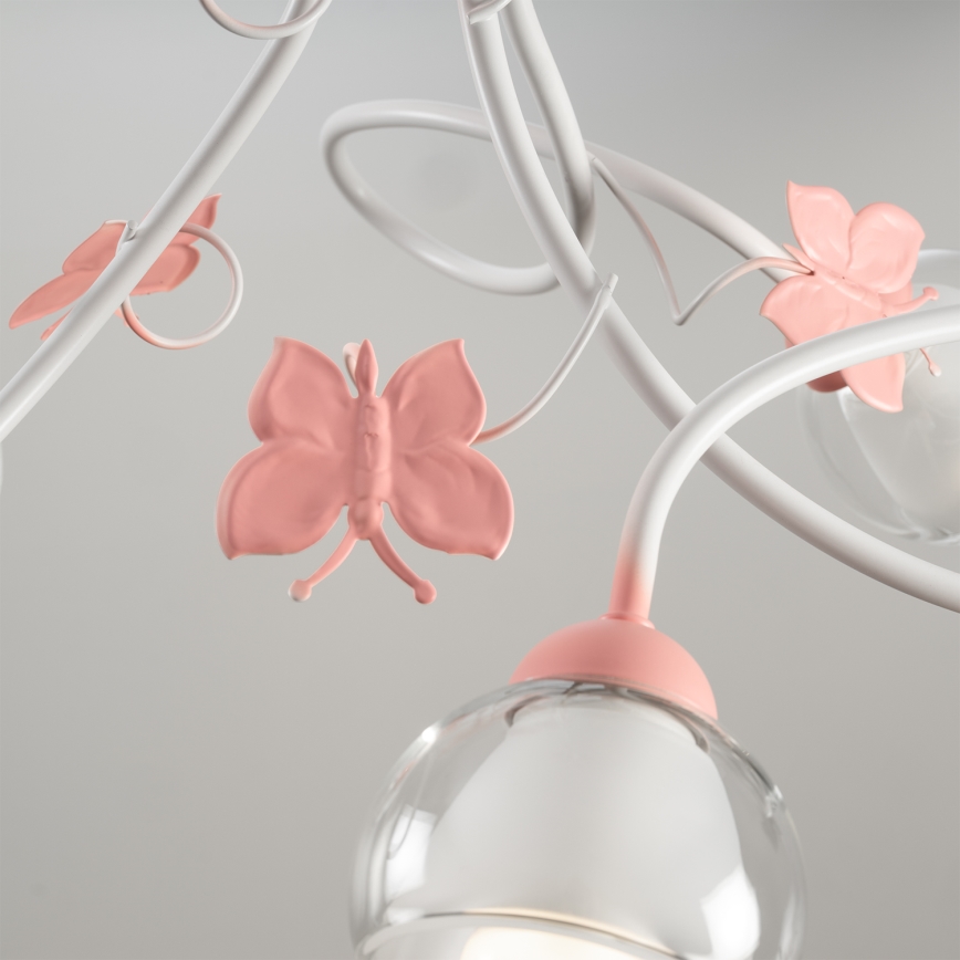 ONLI - Kinder-Hängelampe BUTTERFLY 3xE14/6W/230V