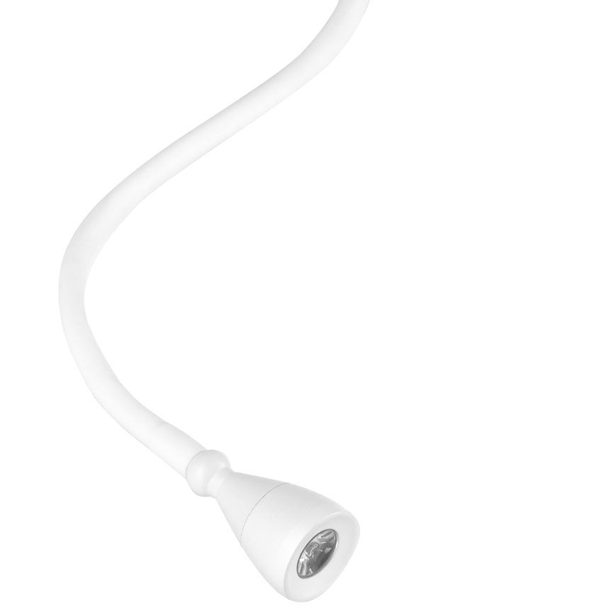 ONLI - Kleine, flexible LED-Leuchte mit Ablage und USB-Aufladung PLAK LED/1W/230V weiß