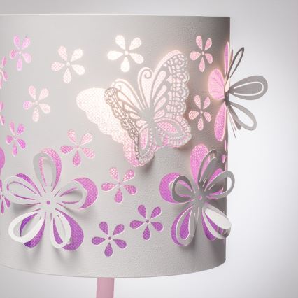 ONLI - Kleine Kinderleuchte TITILLA 1xE14/6W/230V 22 cm violett/weiß