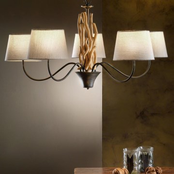 ONLI - Kronleuchter mit Kette AGAR 5xE14/6W/230V Ø 80 cm