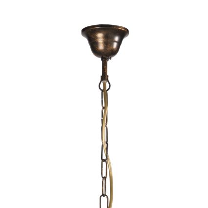 ONLI - Kronleuchter mit Kette CAROLINA 6xE14/6W/230V bronzefarben