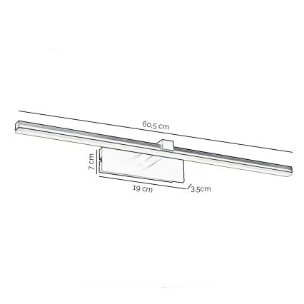 ONLI - LED-Bilderleuchte FRED LED/14W/230V 4000K schwarz